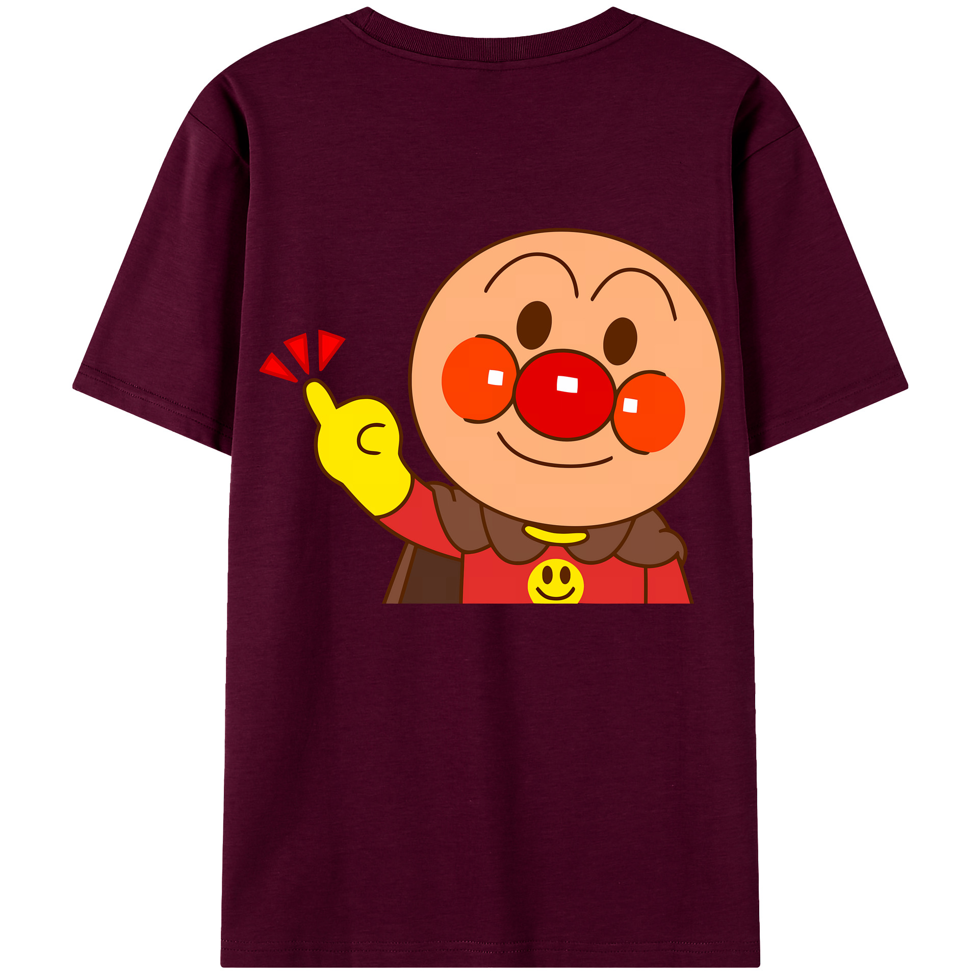 （画像用） アンパンマン Anpanman レディース半袖Tシャツ(バックプリント)